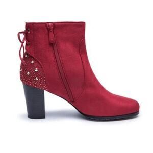 CASALANDER Women's Ankle Boots Low Heeled Booties for Women